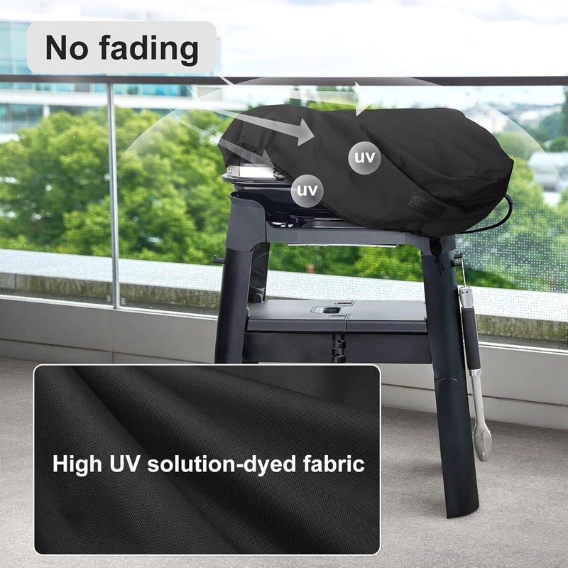 NettyPro Griddle Cover for 22 Inch 17 Inch Table Top Griddle, Waterproof Heavy Duty Portable Tabletop 2-Burner Propane Grill Cover for Cuisinart, Monument, Pit Boss, Royal Gourmet, Black - Image 3